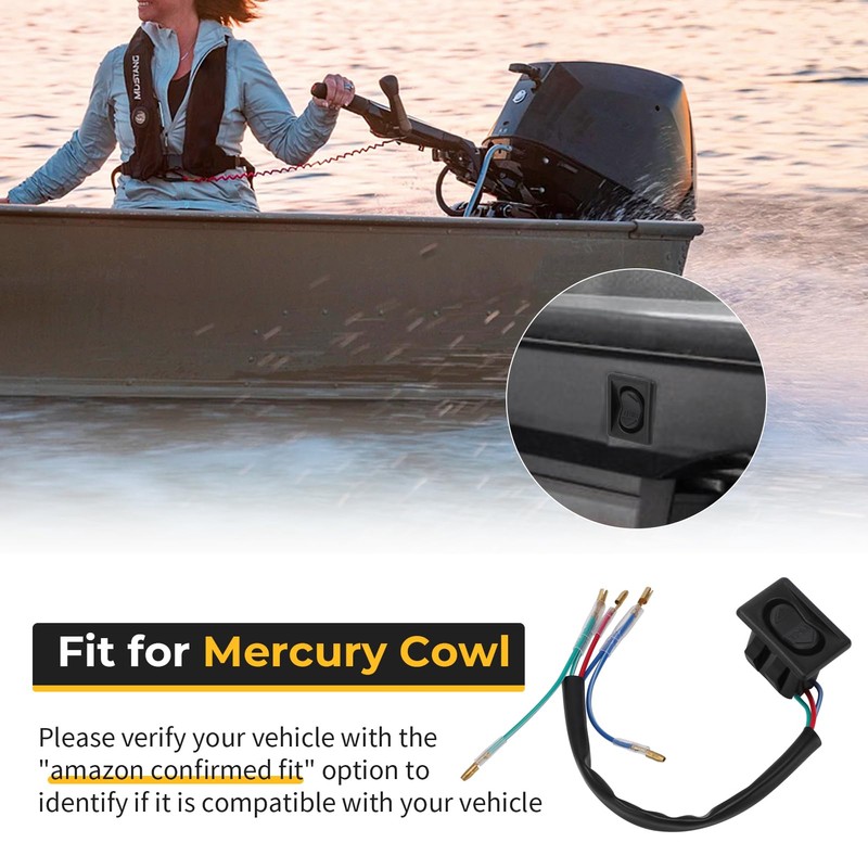 M MATI 87-856990 896620 Trim Tilt Switch for Mercury Cowl