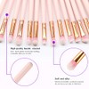 Juego de 15 brochas de maquillaje para sombra de ojos,