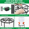 Chicken Feeder Metal Stand Indoor Outdoor Iron Flower Pot Holder