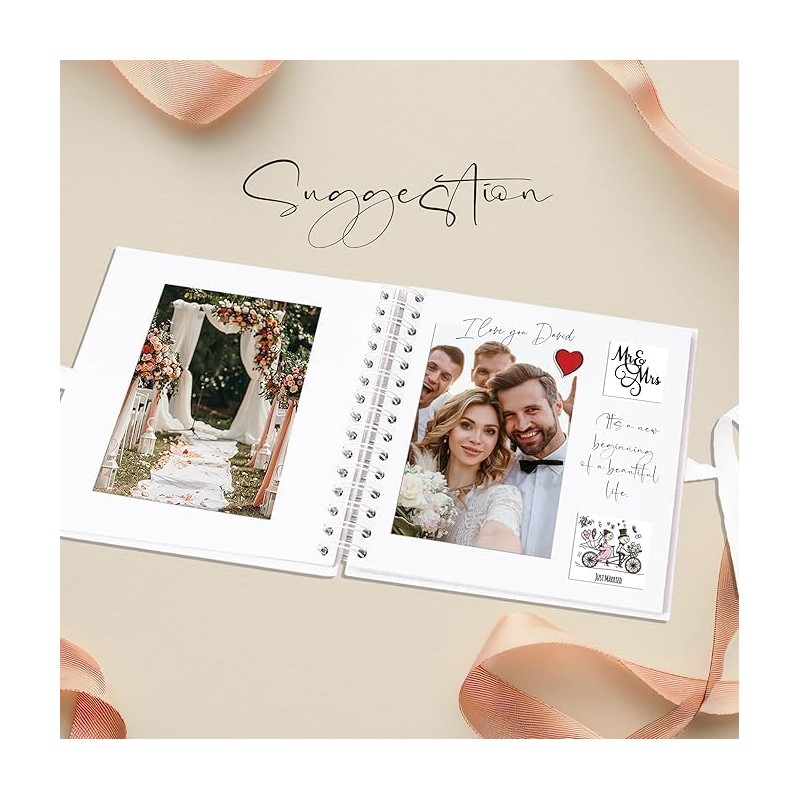 Love Story You and Me Keepsake Scrapbook Photo Album, Spiral
