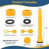 QJIUBA Gas Can Spout Replacement 3 Kits-Yellow Gas Can Nozzle