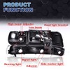 PIT66 LED DRL Headlight Assembly Compatible with Chevy Silverado 1999