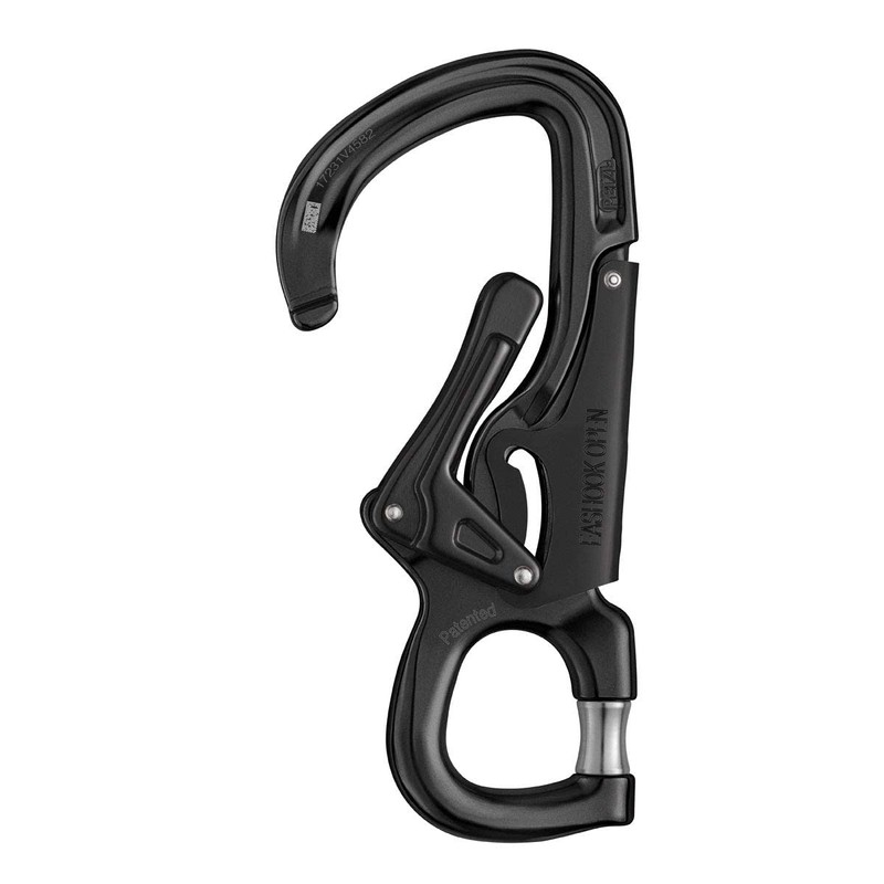 ペツル PETZL EASHOOK Open イーズフック オープン ブラック カラビナ