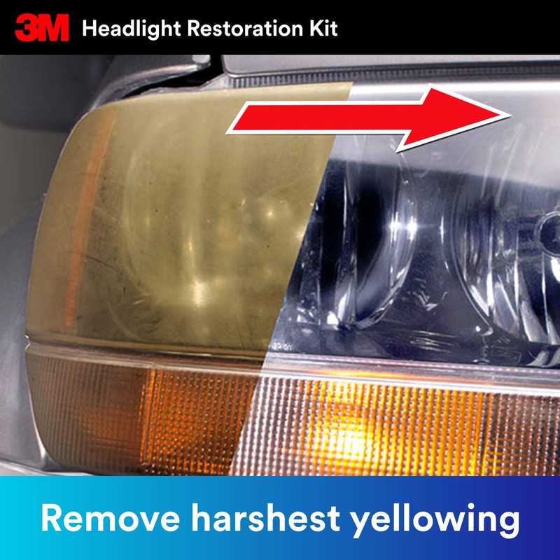3M Headlight Lens Restoration System, 39008, 1 Kit