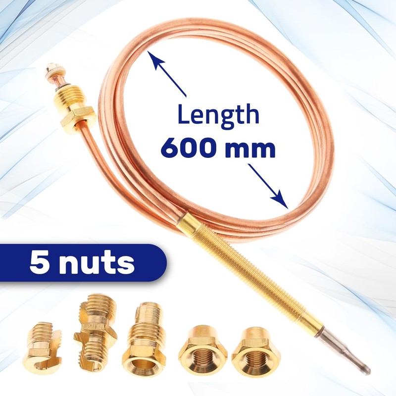 Universal Thermocouple for Gas Oven with 60 cm Length and