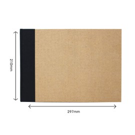 Artway Enviro Recycled Hardback A4 Sketchbook - Landscape - 92 Sides (46 Sheets) of 170gsm Recycled Cartridge Paper