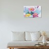 Large Lotus Flower Canvas Print 16x24 Inch – Abstract Pink