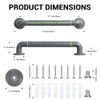 Grab Bar Rail 50cm/19.6in, Luminous & Non-Slip Bath Safe Handle