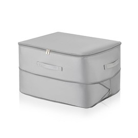 KyeeaDIY Storage Bags, Large Underbed Storage, Foldable Clothes Storage with Vent, Blanket, Clothing Organisation, Blanket, Comforter, Bedding, Pillows and Toys (Grey, 52 x 42 x 30 cm)