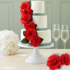 60 Cabezas Flores Rojo Rosa Decor Artificial Boda Fiesta 7cm