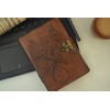 OVERDOSE Star Dragon Journal Notebook Handmade Leather Journal Travel Diary