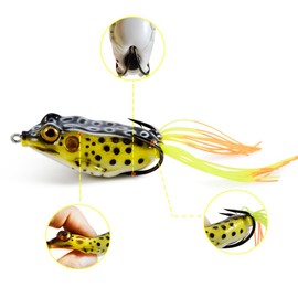 Supertrip Topwater Frog Crankbait Tackle Crank Bait Bass Soft Swimbait Lures Crankbaits Baits Hard Bait Fishing Lures Color 6pcs