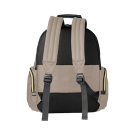 Kenneth Cole REACTION Women's Madison Square Hardside Chevron Expandable Luggage, Taupe, 2-Piece (20" Carry On + Sophie Backpack)