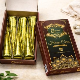 Cono o tubo de henna 100% natural y pura, pasta lista para usar para teñir el cabello castaño rojizo, de larga duración, sin aditivos, sin químicos, t