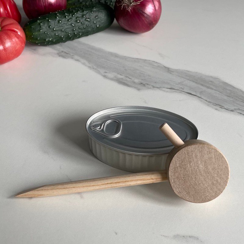 Varena Wooden Manual Can Opener Ring Opener Kitchen Tools Easy