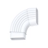90 Degree Gutter Elbow, White PVC Drain Downspout Elbow, Downspout