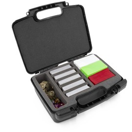 CASEMATIX Trading Card Case and Card Game Organizer for 960 Cards - Hard Shell Card Case Holder for Trading Cards with 8 Dividers, Accessory Storage and Protective Foam