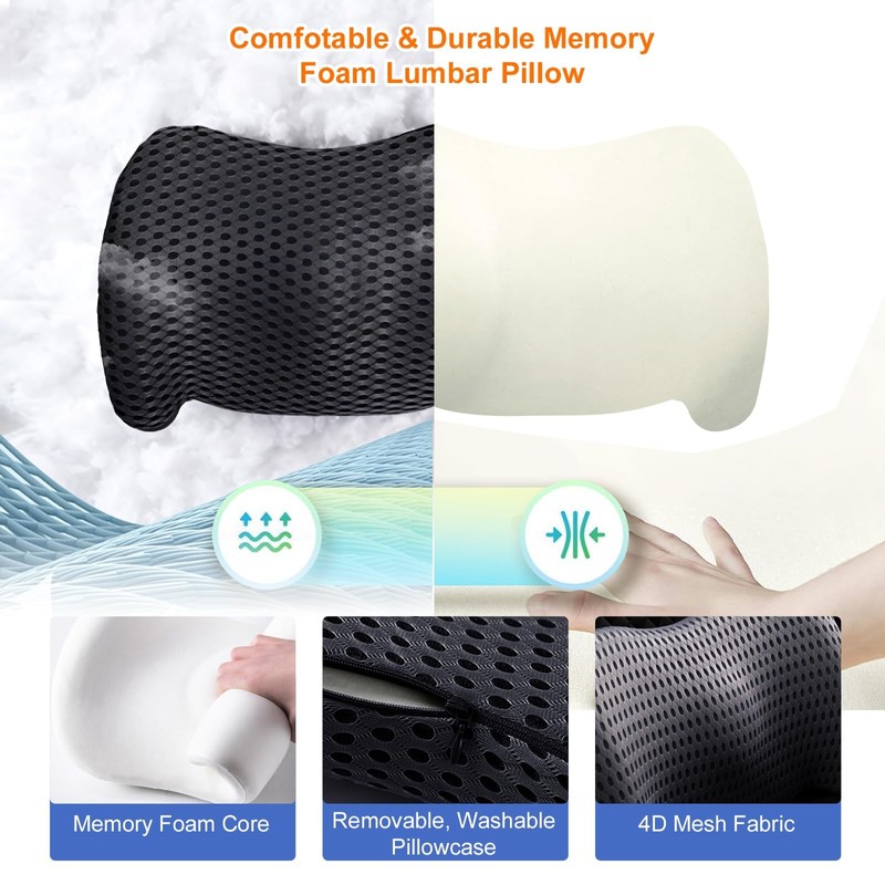 USYSGT Lumbar Cushion Lumbar Support Car Lumbar Support Bed Sofa
