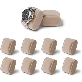 TAWBURY Bayswater Watch Box Pillows - Small | 18cm/7.1" Circumference | 55mm/2.2" Width | Compatible with Bayswater 8 Slot Watch Box (Taupe) | Pack of 8 Pillows (Beige/Cream)