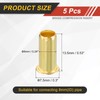 sourcing map 5Pcs Fit for 6mm(1/4") Tube ID Brass Compression