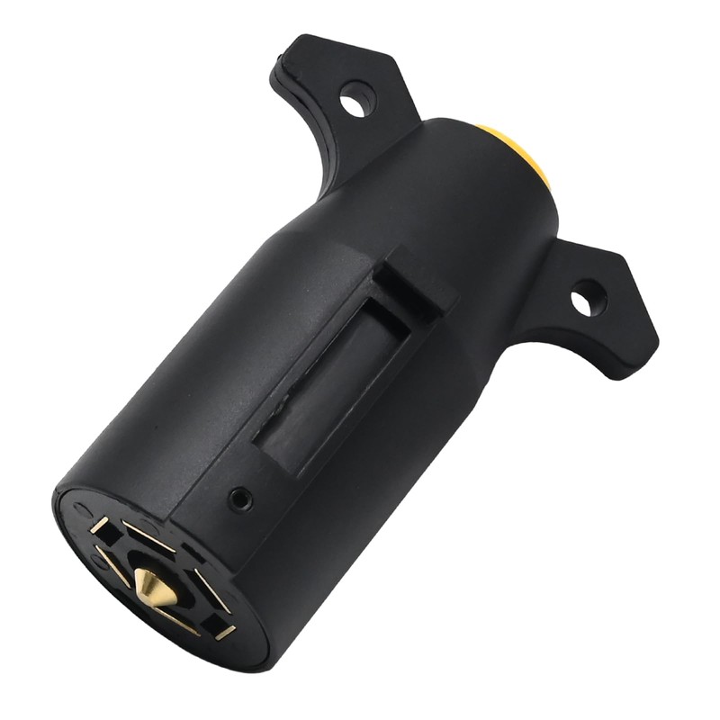ZUDKSUY 7 Pin Trailer Plug Connector, 12V 7-Way Round RV