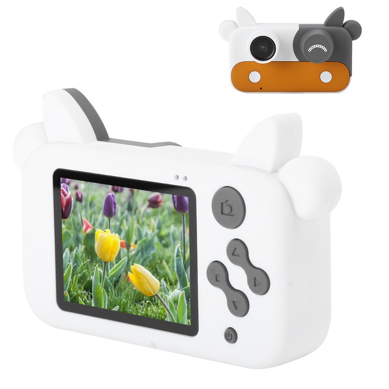 TLXKC103 Cow High Definition Children's Toy Camera Orange Birthday Gifts