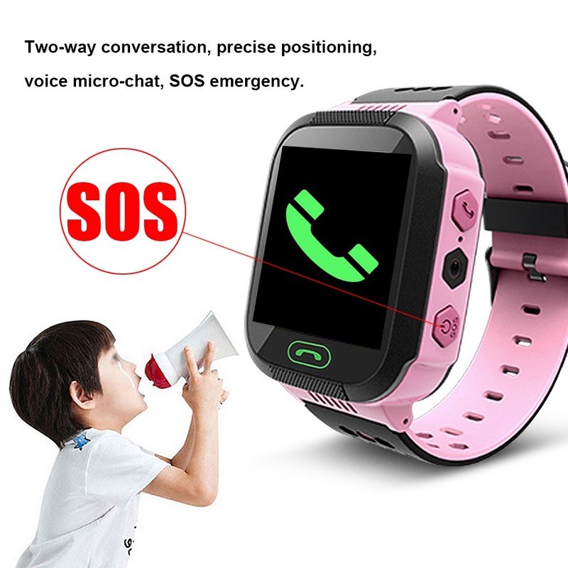Y21 1.44in Kids Waterproof Smart Touch Screen Watch GPS Positioning