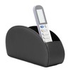 Remote Control Holder with 5 Pockets, PU Leather Desktop Organiser,