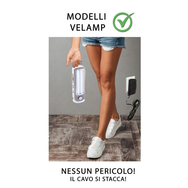 Velamp Twix Emergency Lamp Grey 23cm