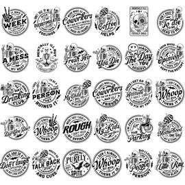 Dazoratix Skull Iron on Transfers - 30 Pcs Snarky Skulls Ready to Press Sarcastic Funny Heat Transfer Stickers Adult Humor Patches for T-Shirts DIY Crafts Women Clothing Appliques Pillow Decorations