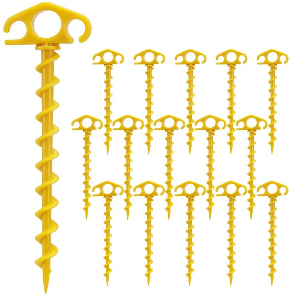 COBARYEN Tent Stakes Sand Stakes for Beach Tent 16 Pack