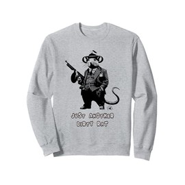 City Rodents 1920s Rat Street Art Style With Slogan Sweatshirt