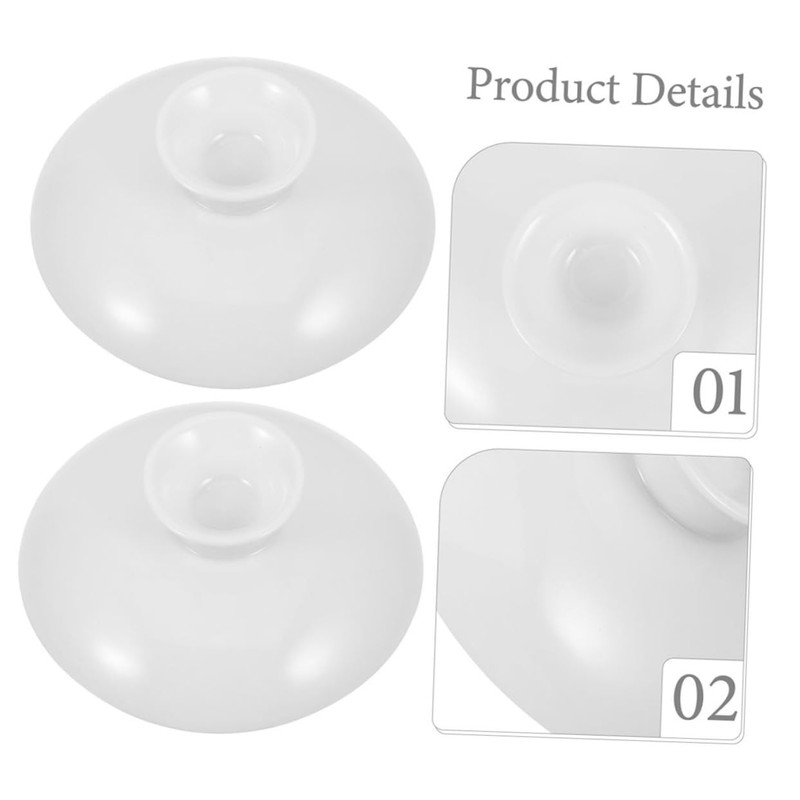 2pcs of Teacup Lids Replacement Covers for Tea Ware and