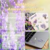 Lavender Motif Transfer Stickers for Stylish DIY Decor