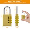 weiclianhp Padlock with Combination Code, Combination Lock Made of Brass,