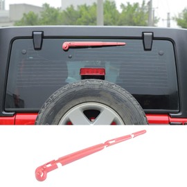 SQQP Rear Window Windshield Wiper Arm Blade Decoration Cover Trim for 2007-2018 Jeep Wrangler JK JKU(Pink）