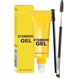 Gel Fijador de Cejas Maquillaje Waterproof Cejas Efecto Laminado Con Brocha y Cepillo Gel Para Peinar Cejas Larga Duracion Alta Fijación