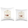 Chili Cookoff Judge Badge Retro Chili Pot Spoon Throw Pillow