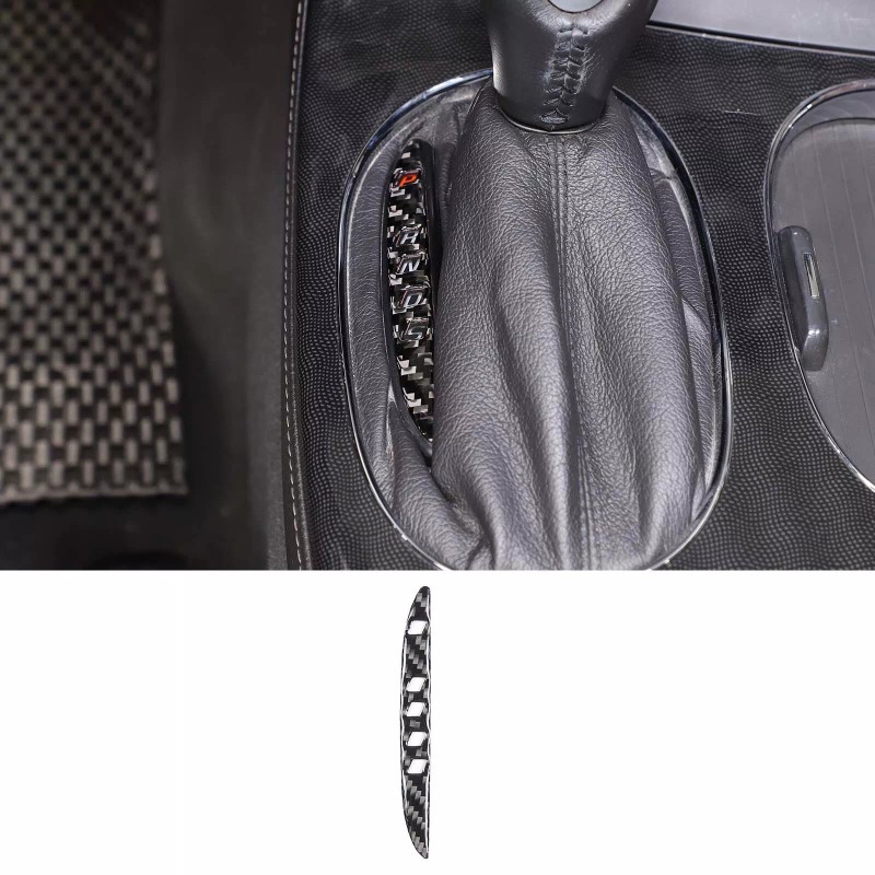 autopart2021 Carbon Fiber Gear Shift Panel Sticker Trim For Corvette