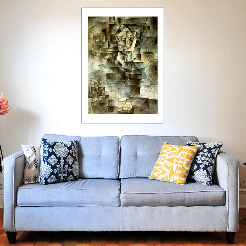 Spiffing Prints Pablo Ruiz Picasso Portrait by Daniel Henry Kahnweiler