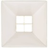 Set of 2 Tapered Square Lamp Shades Beige Large 7"