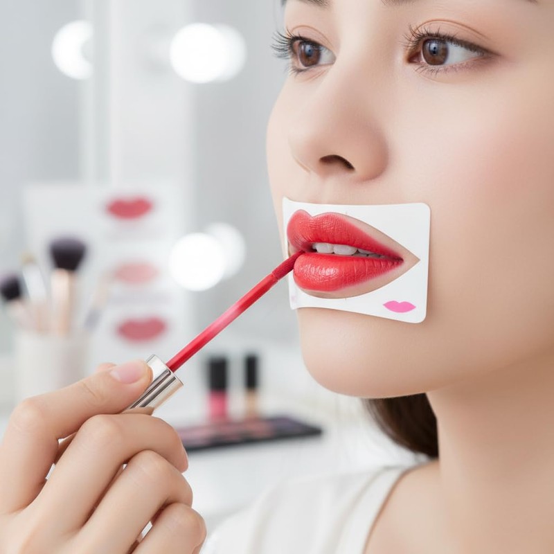 6Pcs Lip Liner Stencils Lip Painting Template Women Lip Make