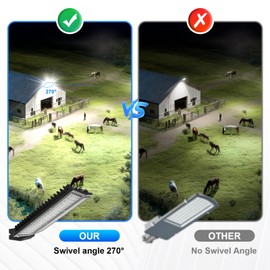 HODELVJU LED Stadium Lights 200W 28000LM LED Flood Light Outdoor, 6500K Super Bright Parking Lot Light Street Security Lighting, 240°Adjustable Field Lights IP67 Waterproof for Yard, Roadways