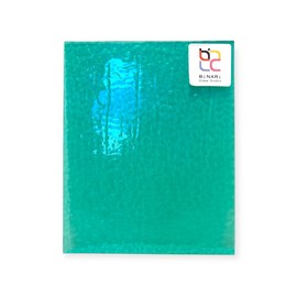 Wissmach Stained Glass Sheet: Turquoise English Muffle (8"x12"-1 sheet) | Curated by BiNARi Glass Studio
