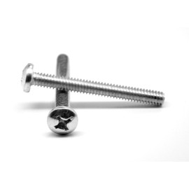 #4-40 x 7/8" (FT) Coarse Thread Machine Screw Phillips Pan Head Stainless Steel 18-8 Pk 2500