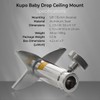 Flashpoint Baby Drop Ceiling Mount, Baby 5/8" Receiver