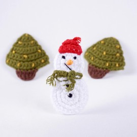 Bidamla Buckles and Crowns Set for Kids - 100% Handmade Princess Tiara and Jewellery for Birthday, Party Favor, Dress-Up and Imaginative Play (SNOWMAN)