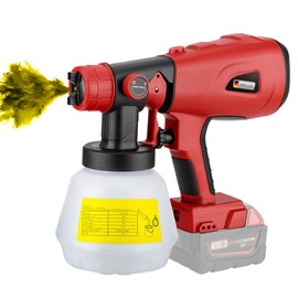 Cordless Paint Sprayer, Portable Airless Sprayer Gun, Electric Paint and Stain Sprayer Gun, Compatible with Milwaukee M18 18V Battery (NOT Included) for House Painting, DIY Projects