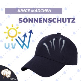 XGOPTS Baseball Cap Children's Baseball Cap Plain Peaked Cap Children Adjustable Sun Hat Baseball Cap Boys Girls Snapback Cap Outdoor Cap, blue, Unit size