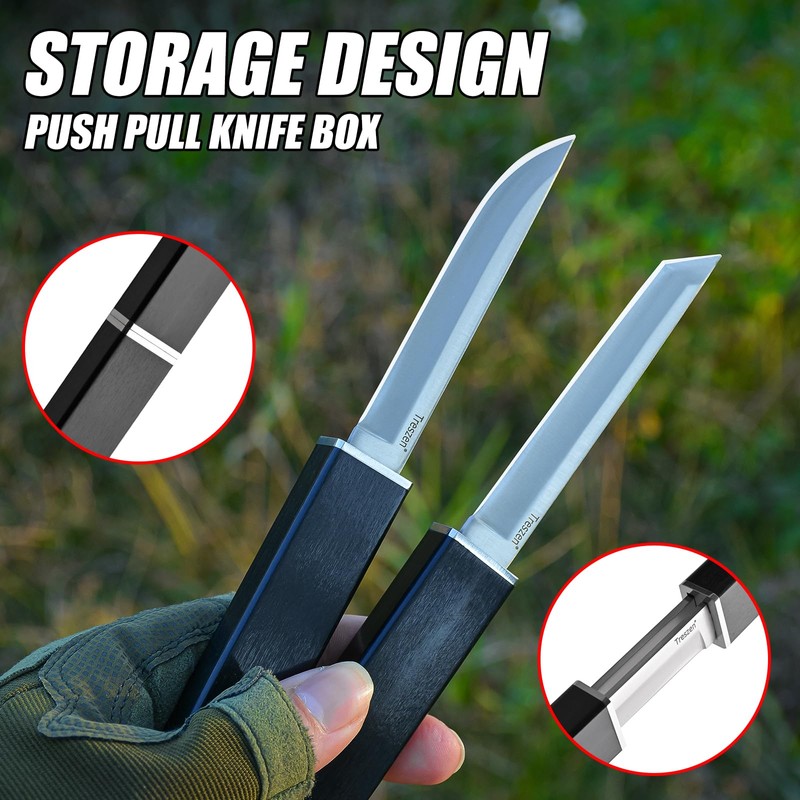 Treszen Double edged chef knife, convenient to carry cutting tool,